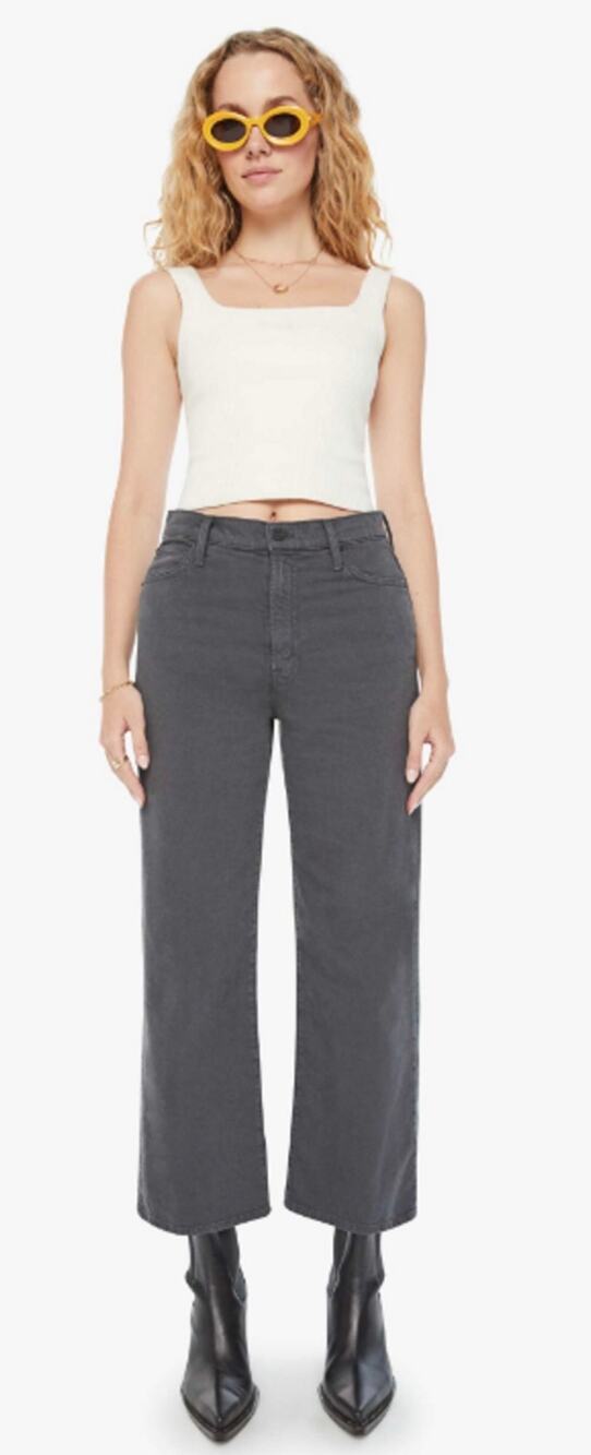 NWT Mother The Dodger Ankle Jean pants Peat black size 31